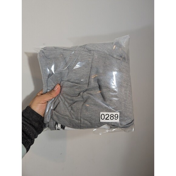 Disney Mickey Mouse Hoodie Women Sz L Gray Long Sleeve Pullover Sweatshirt - Picture 7 of 7